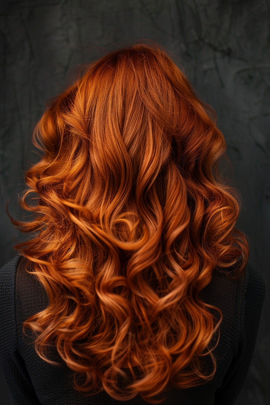 Romantic Soft Spiral Copper Curls