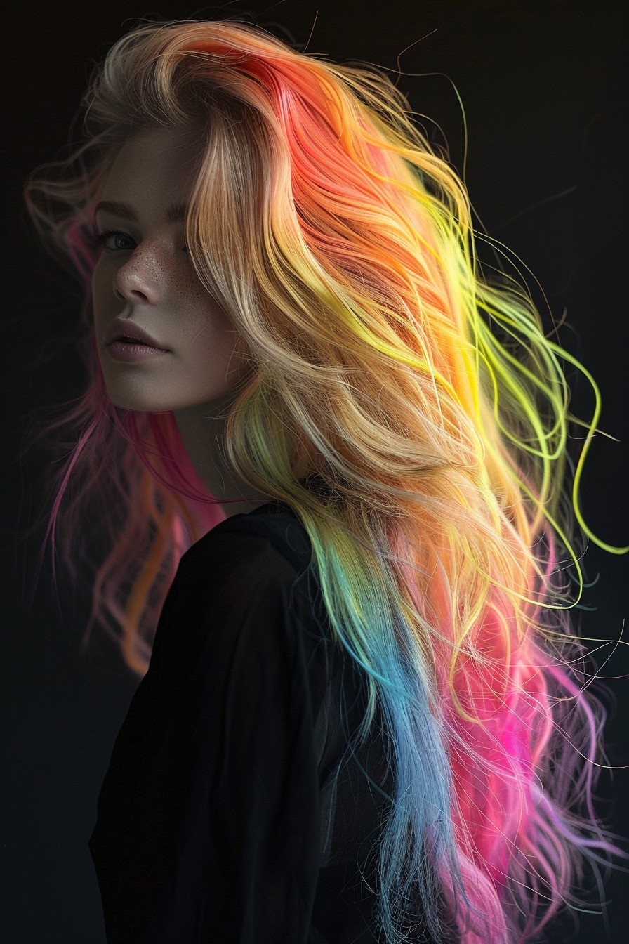 Rainbow Long Locks