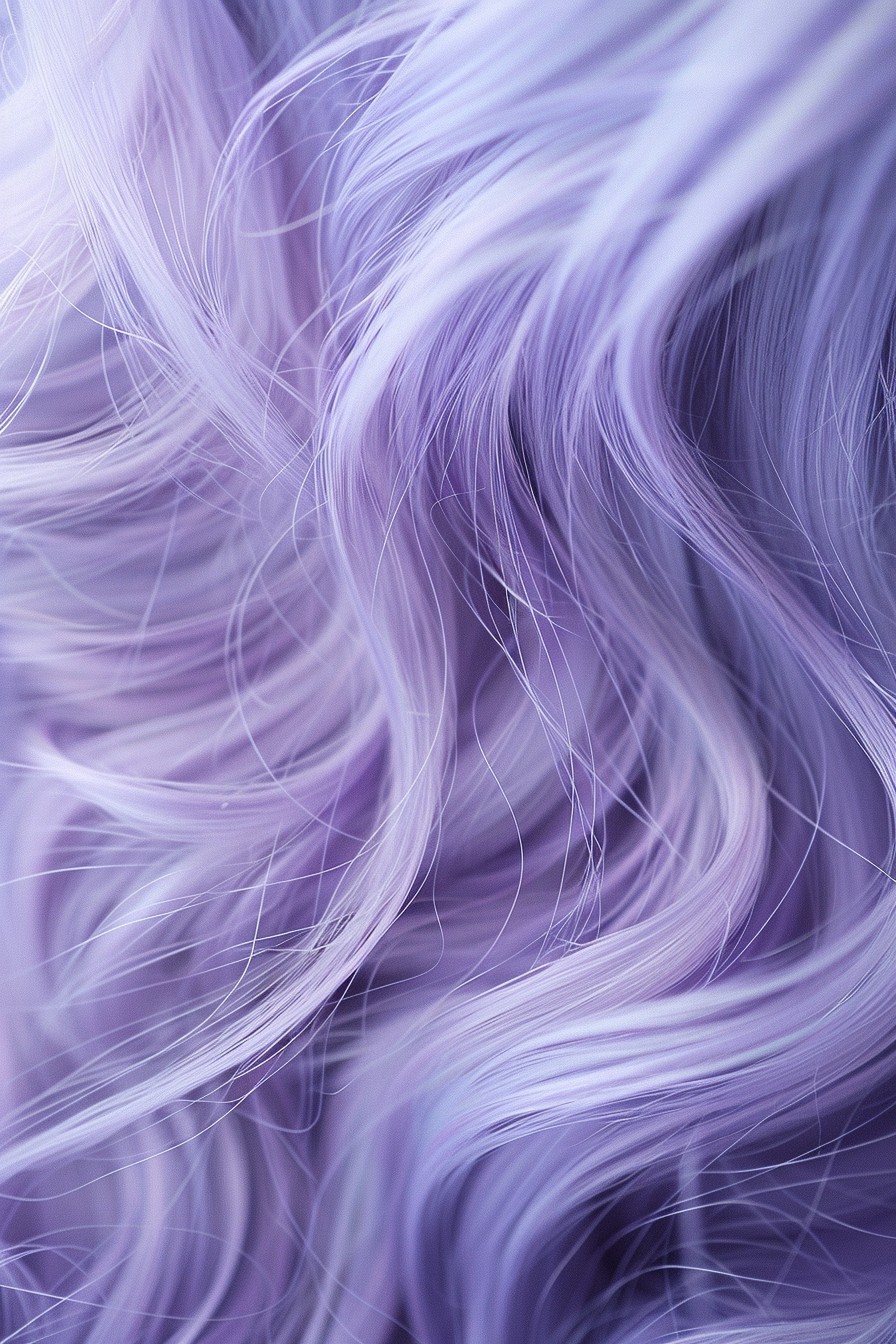 Soft Lavender Waves with Pastel Blue Highlights