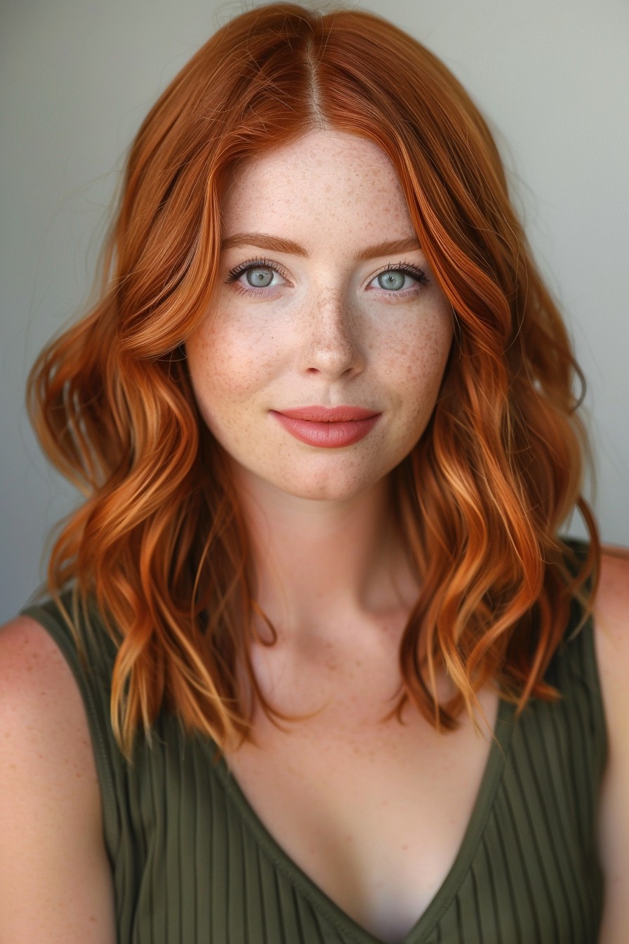 Relaxed Beachy Copper Waves