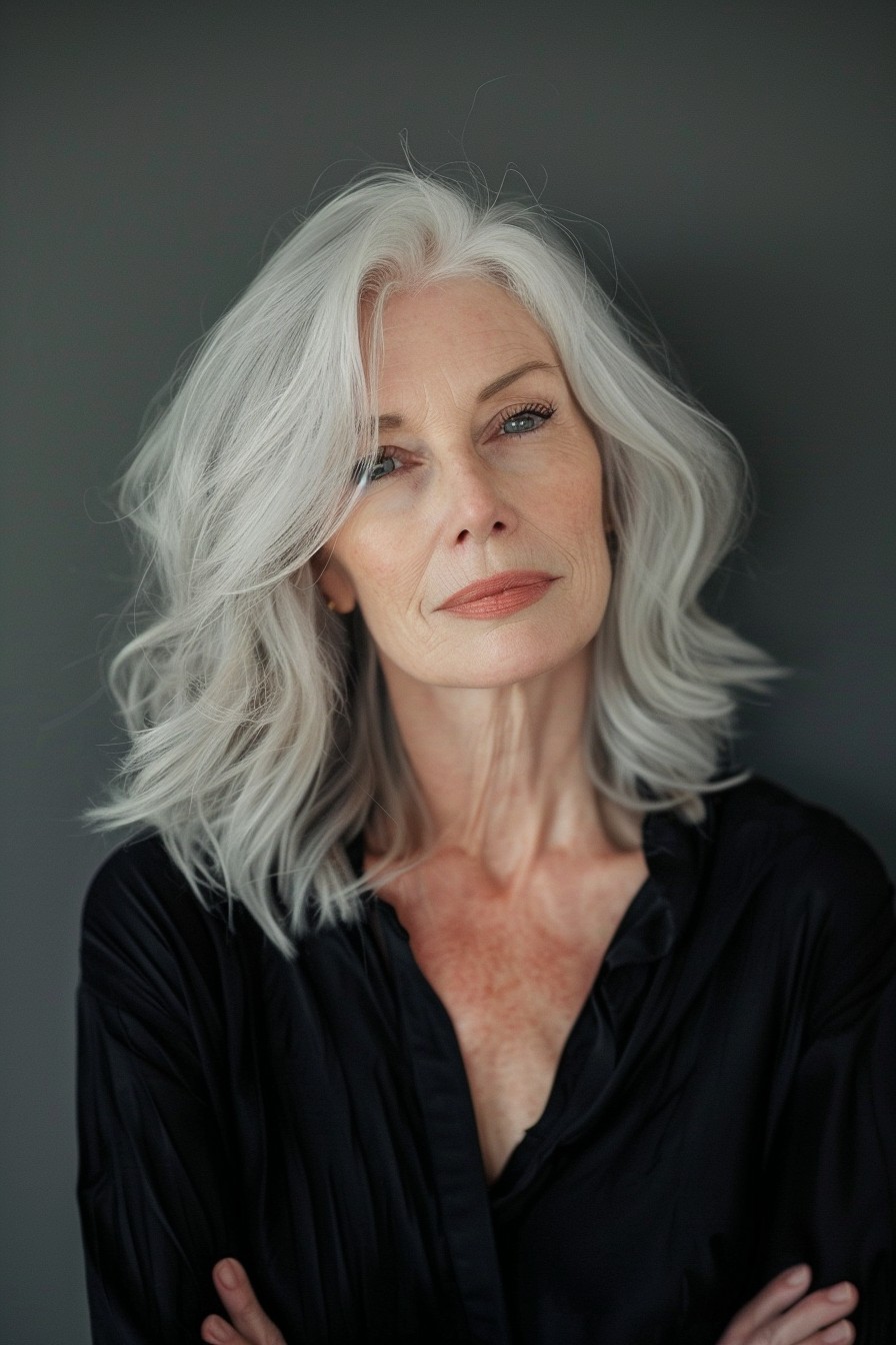 Long Bob for Women Over 60