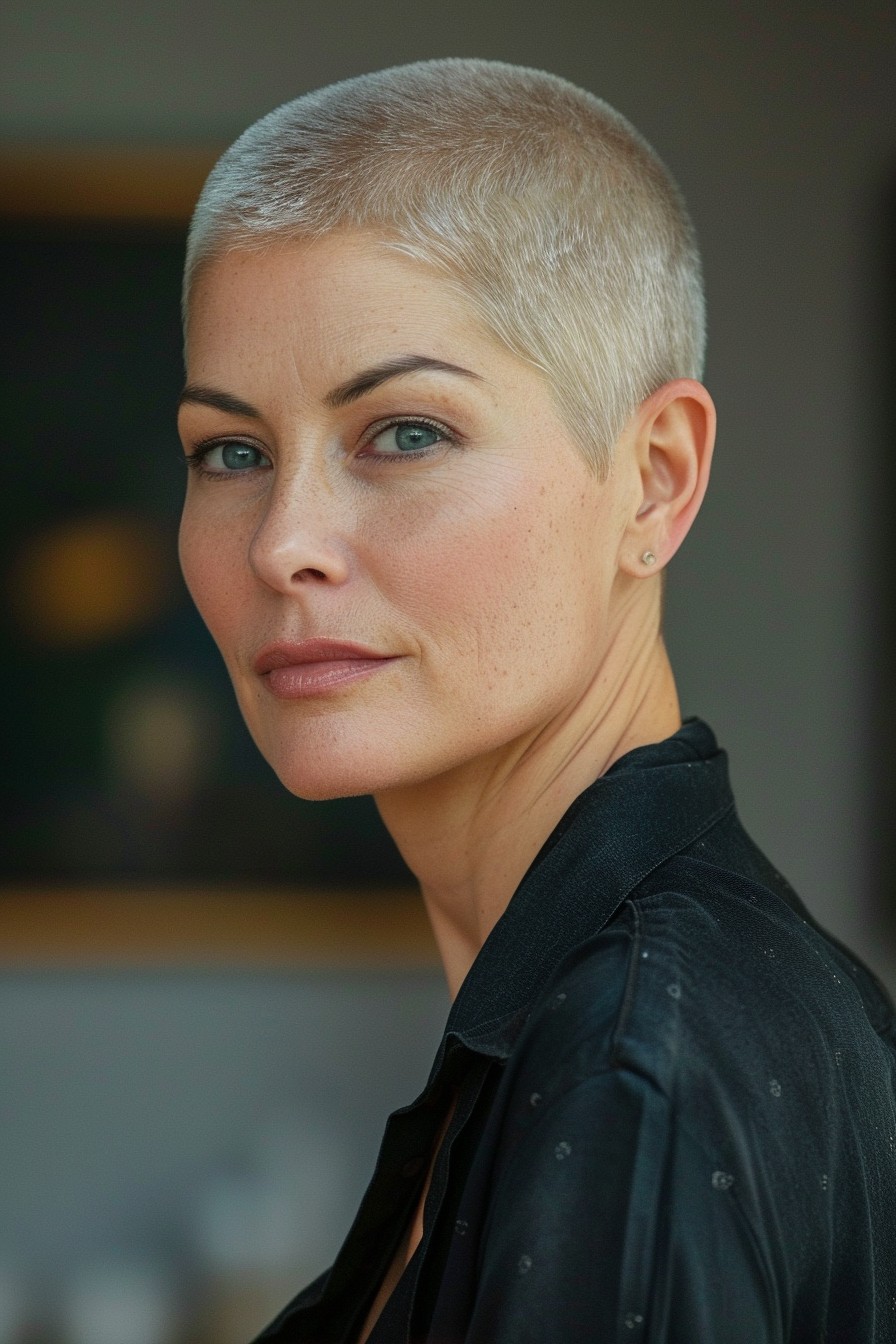 Buzz Cut for Women Over 40