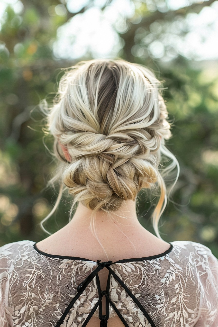 Braided Updo with California Blonde Hints