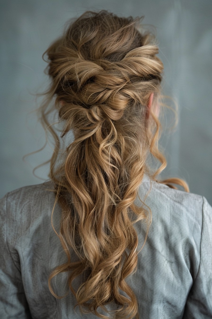 Romantic Half-Up Curls