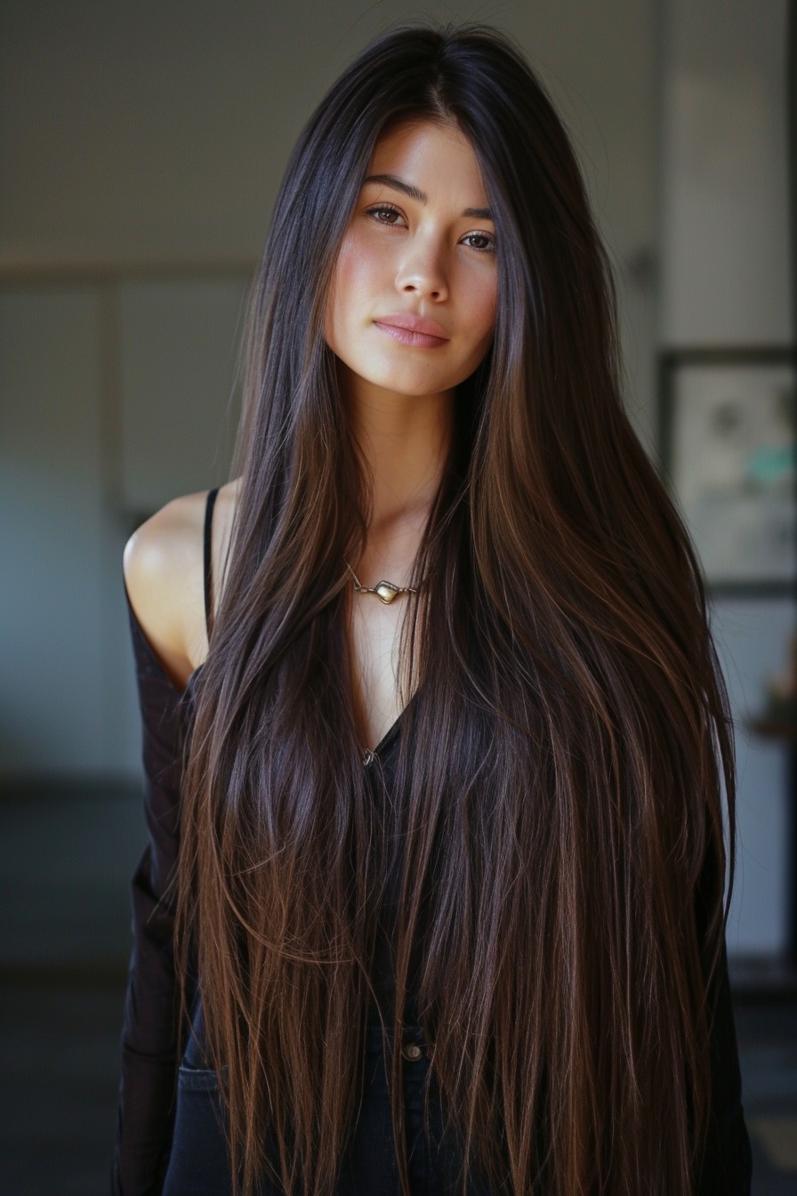 Ultra-Long California Brunette Hair