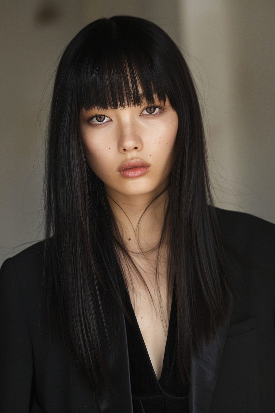 Striking Bold Bangs