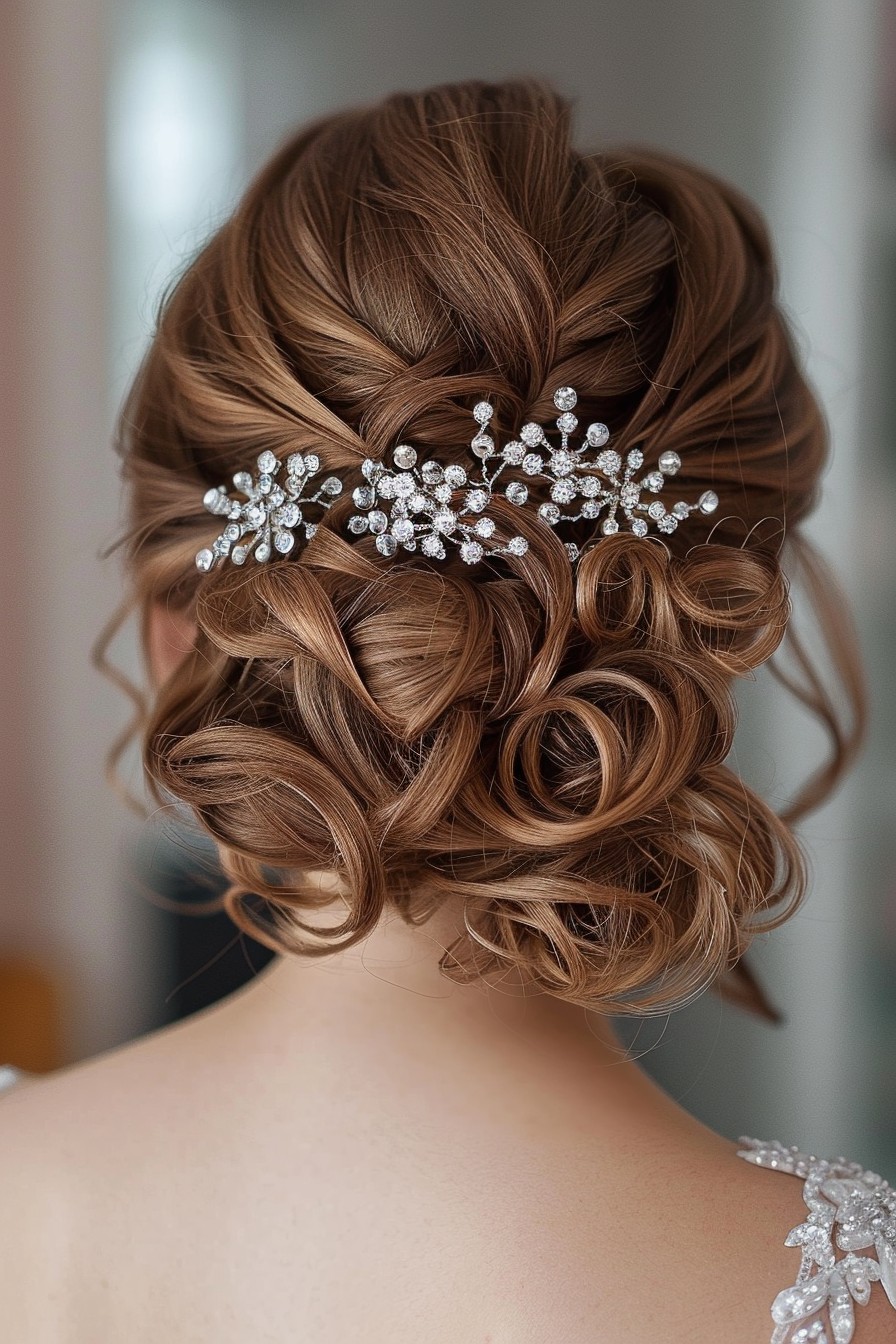 Elegant Updo with Soft Curls