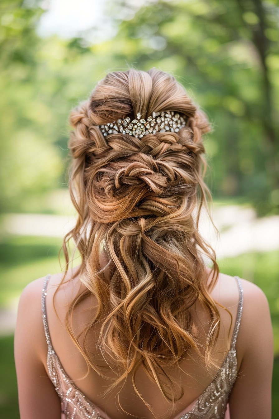 Regal Multi-Strand Braided Crown