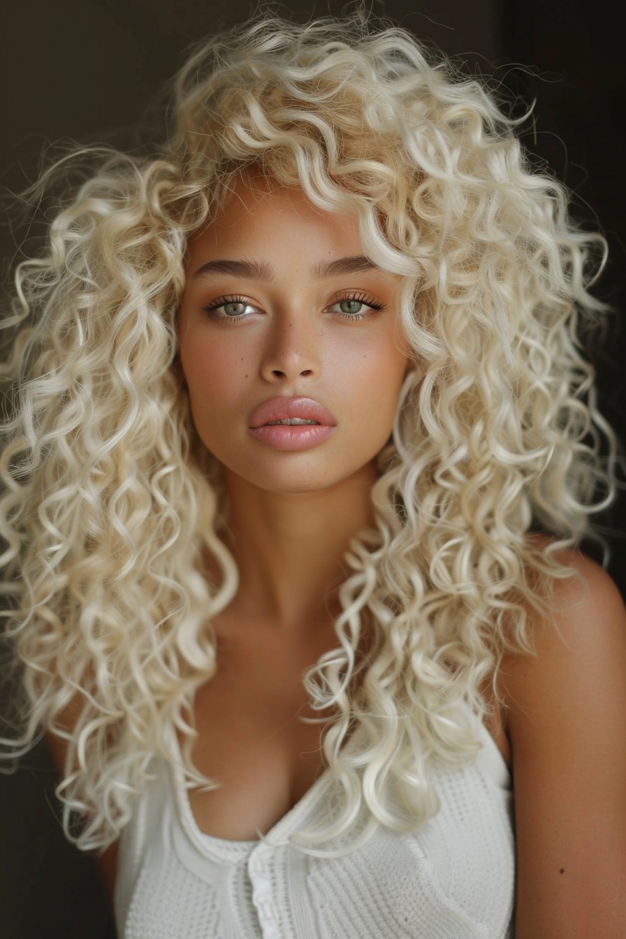 High-Volume California Blonde Curls