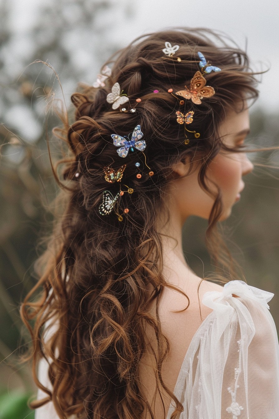 Butterfly Clips in Soft Curls