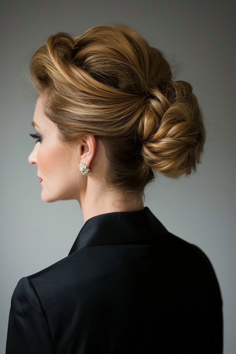 Modern Elegance in a French Twist Updo