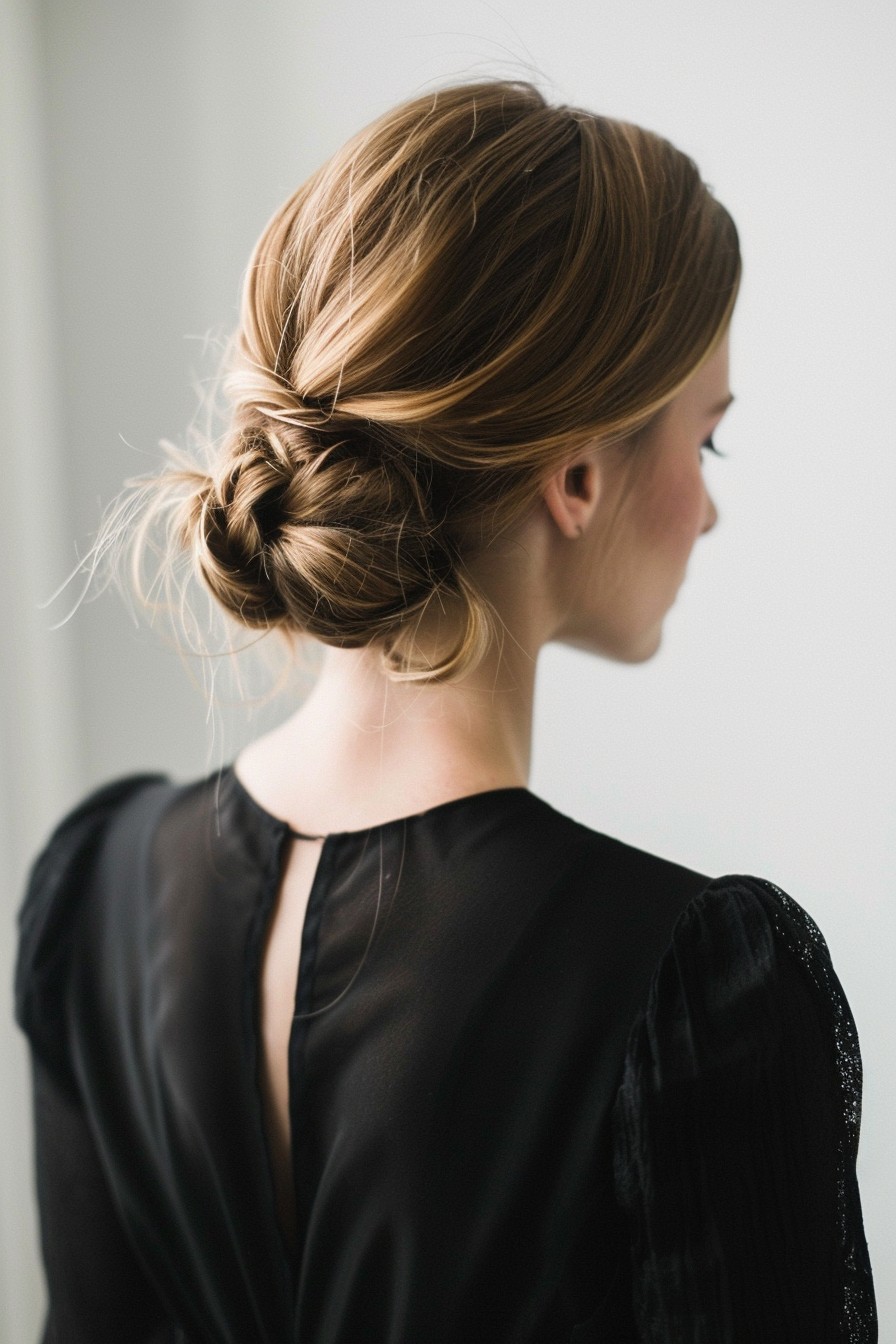 Simple Low Chignon