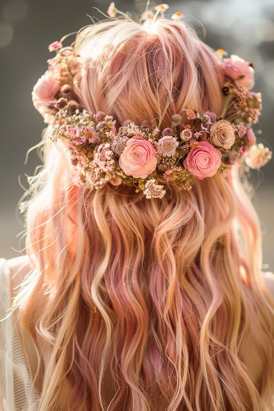 Boho-Chic Rose Gold Beach Waves