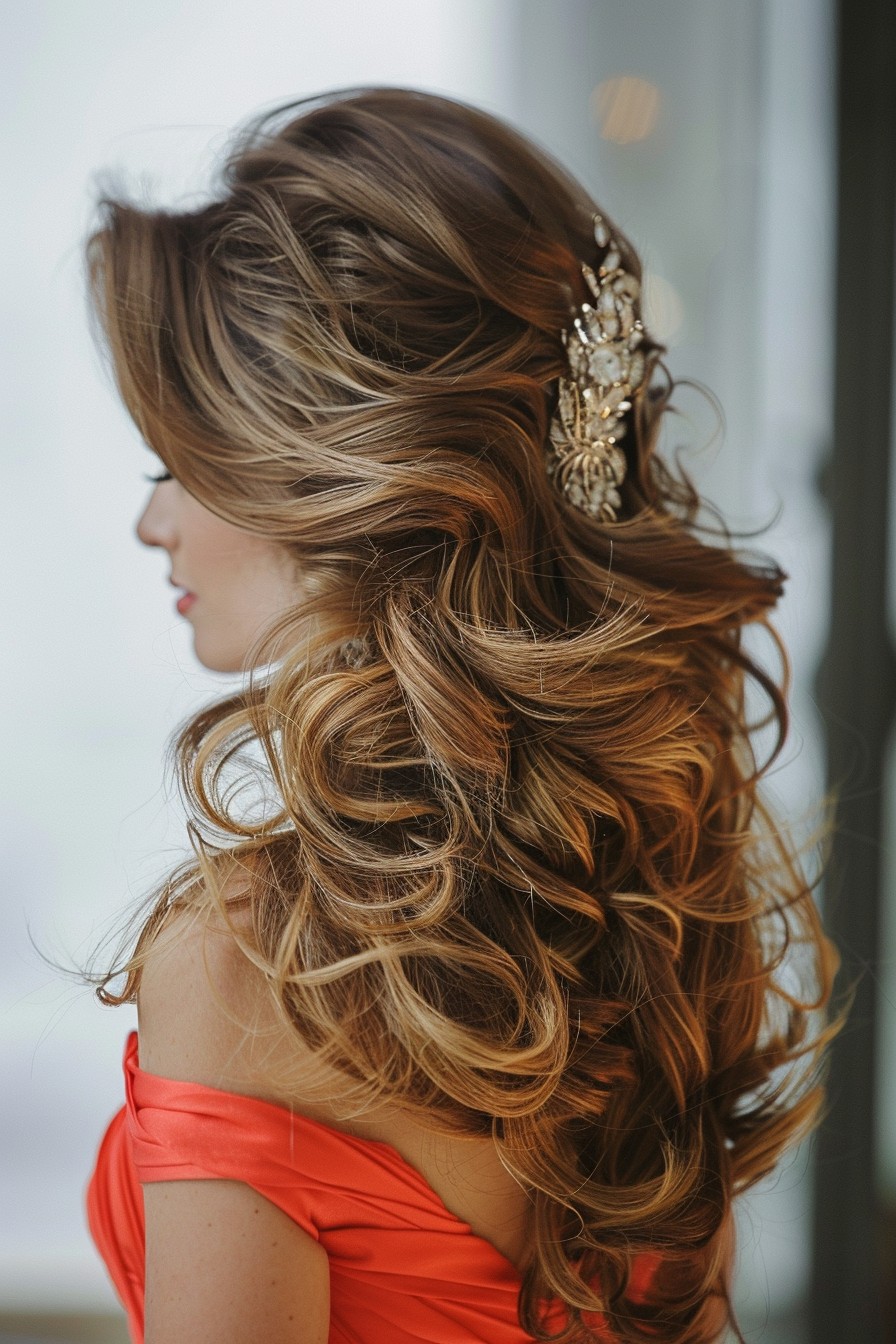 Diamond-Adorned Cascade Curls