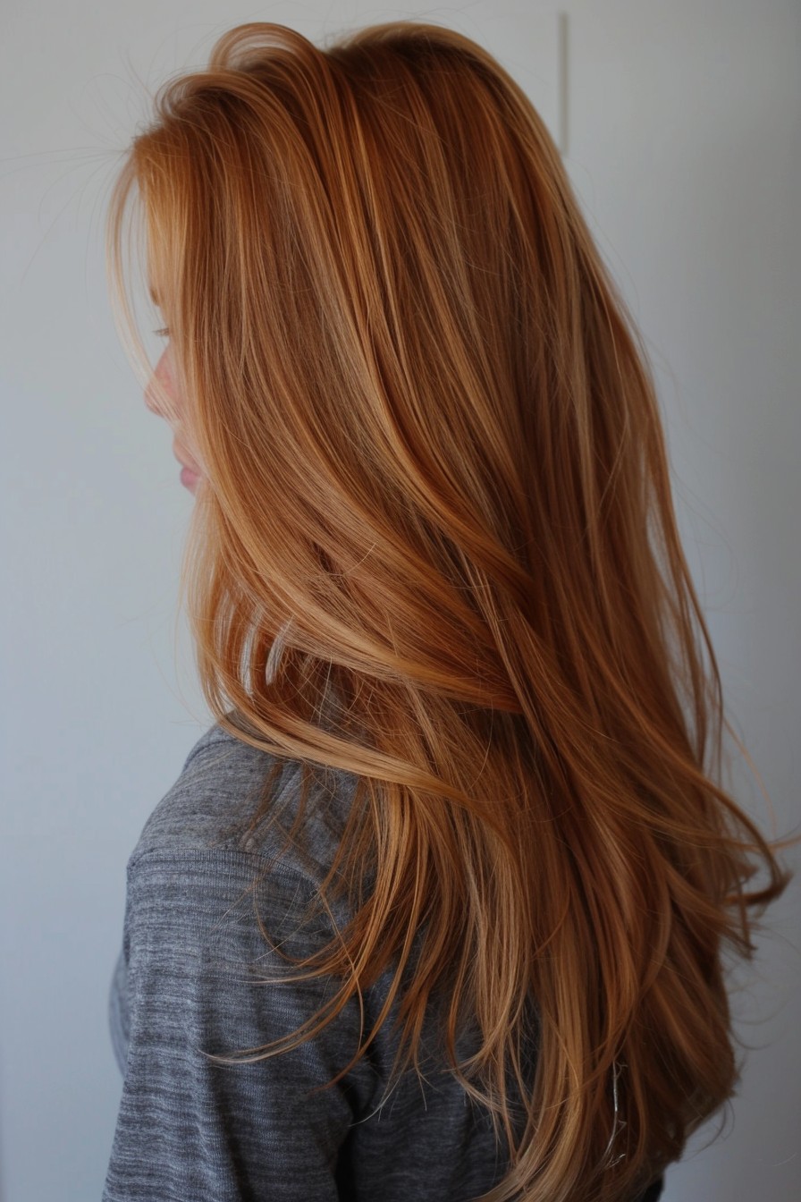 Natural Strawberry Blonde Balayage