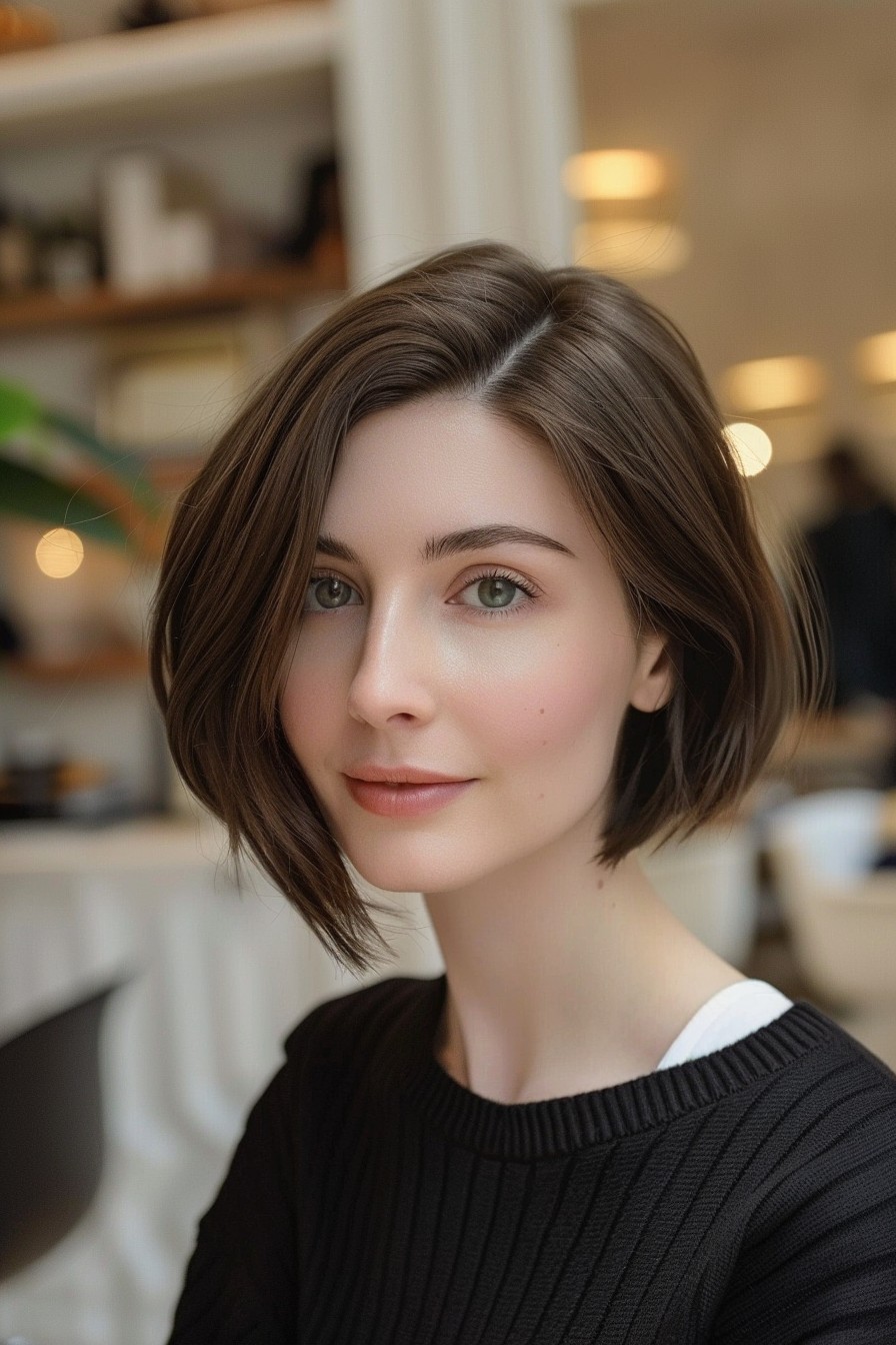 Ear-Length Bob with Soft, Internal Layers