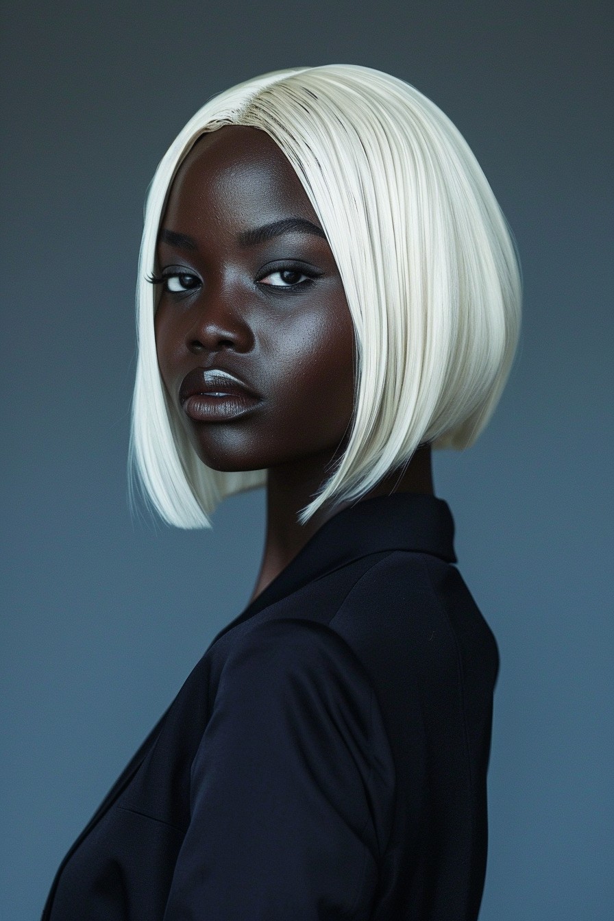 Sleek California Blonde Bob