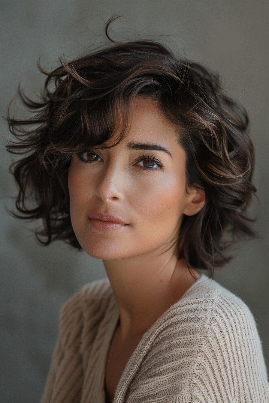 Short Tousled Waves