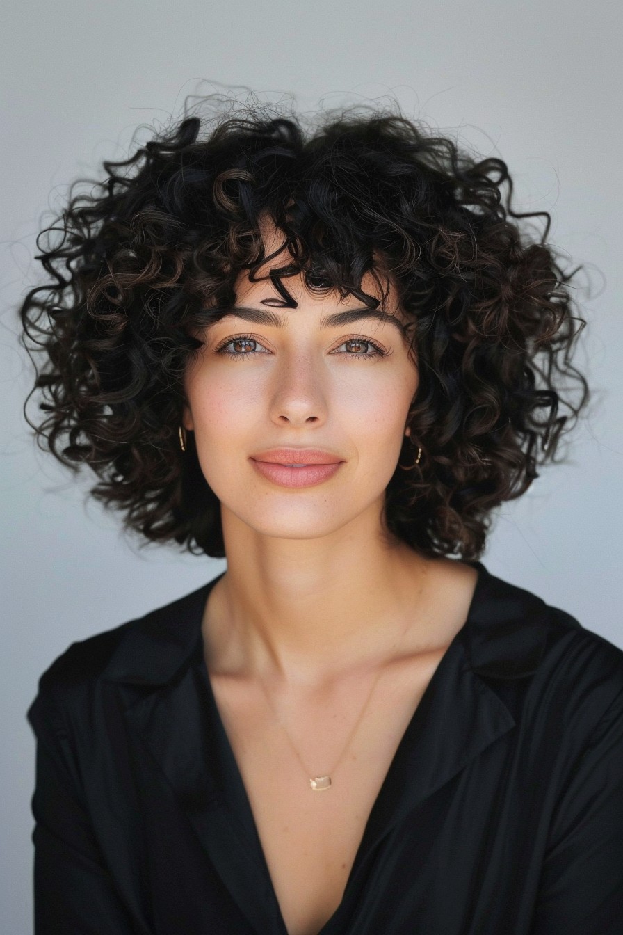 Curly Bob with Natural Texture