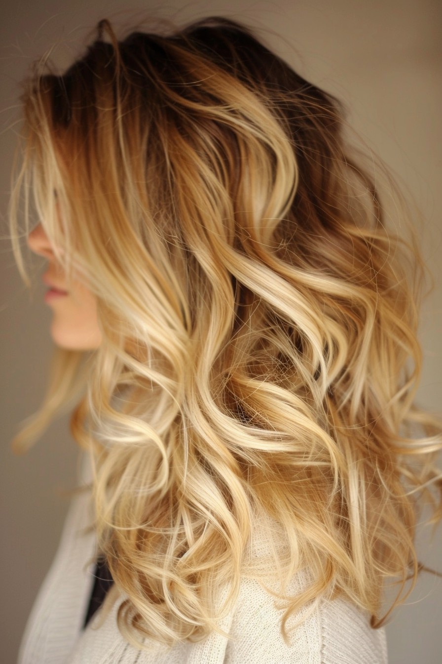 Sun-Kissed Honey Blonde Balayage