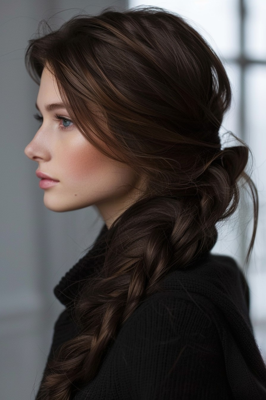 Elegant Low Side Braid