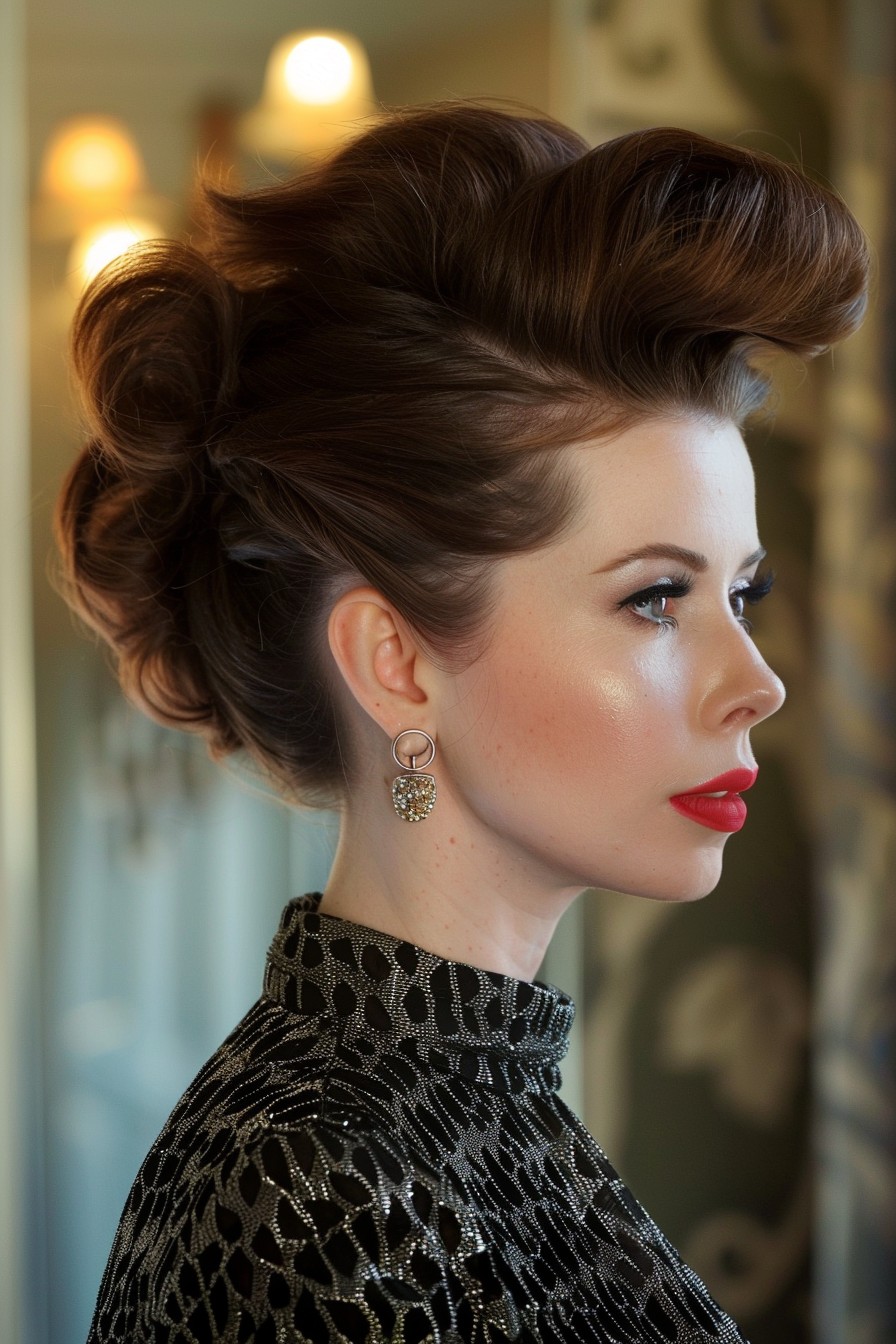 Retro Bouffant with a Twist