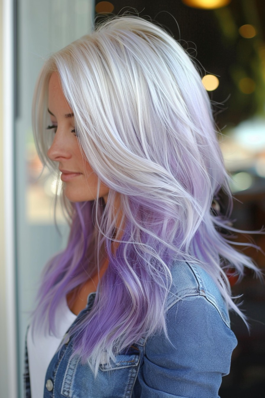 Whimsical Platinum to Lavender