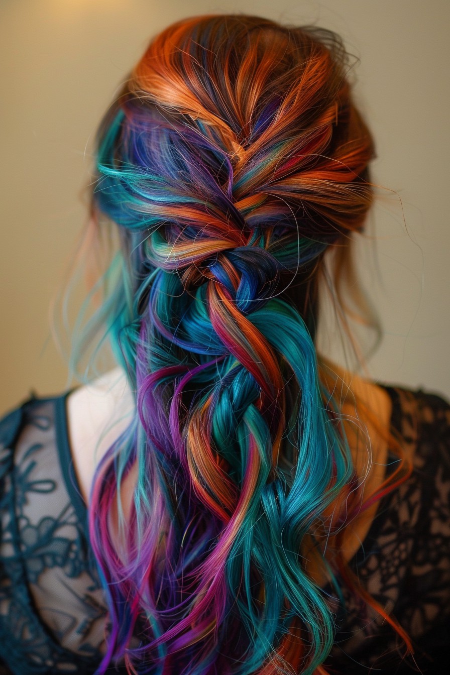 Surprising Long Layers with Colorful Braids