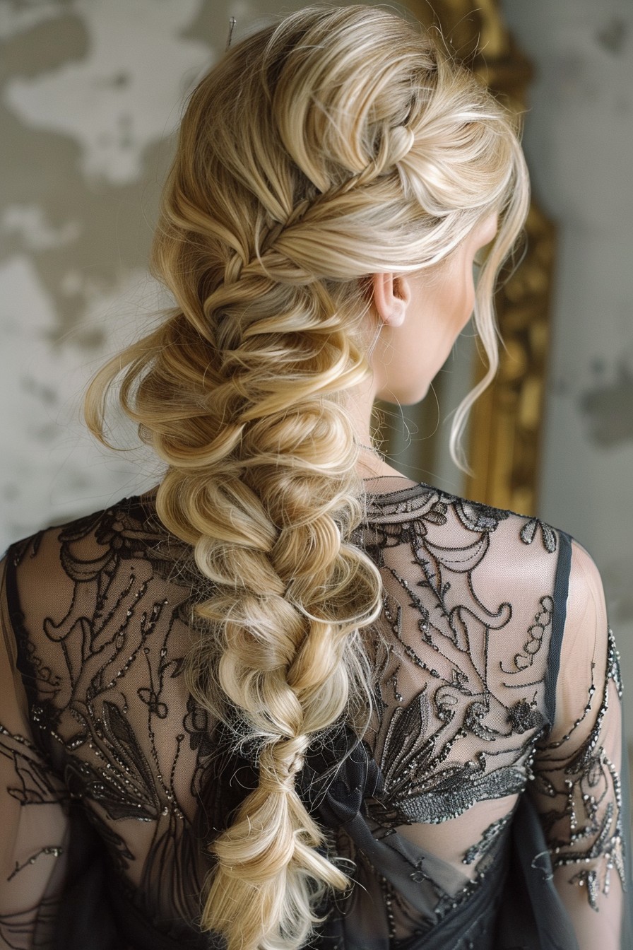 California Blonde Fishtail Braid