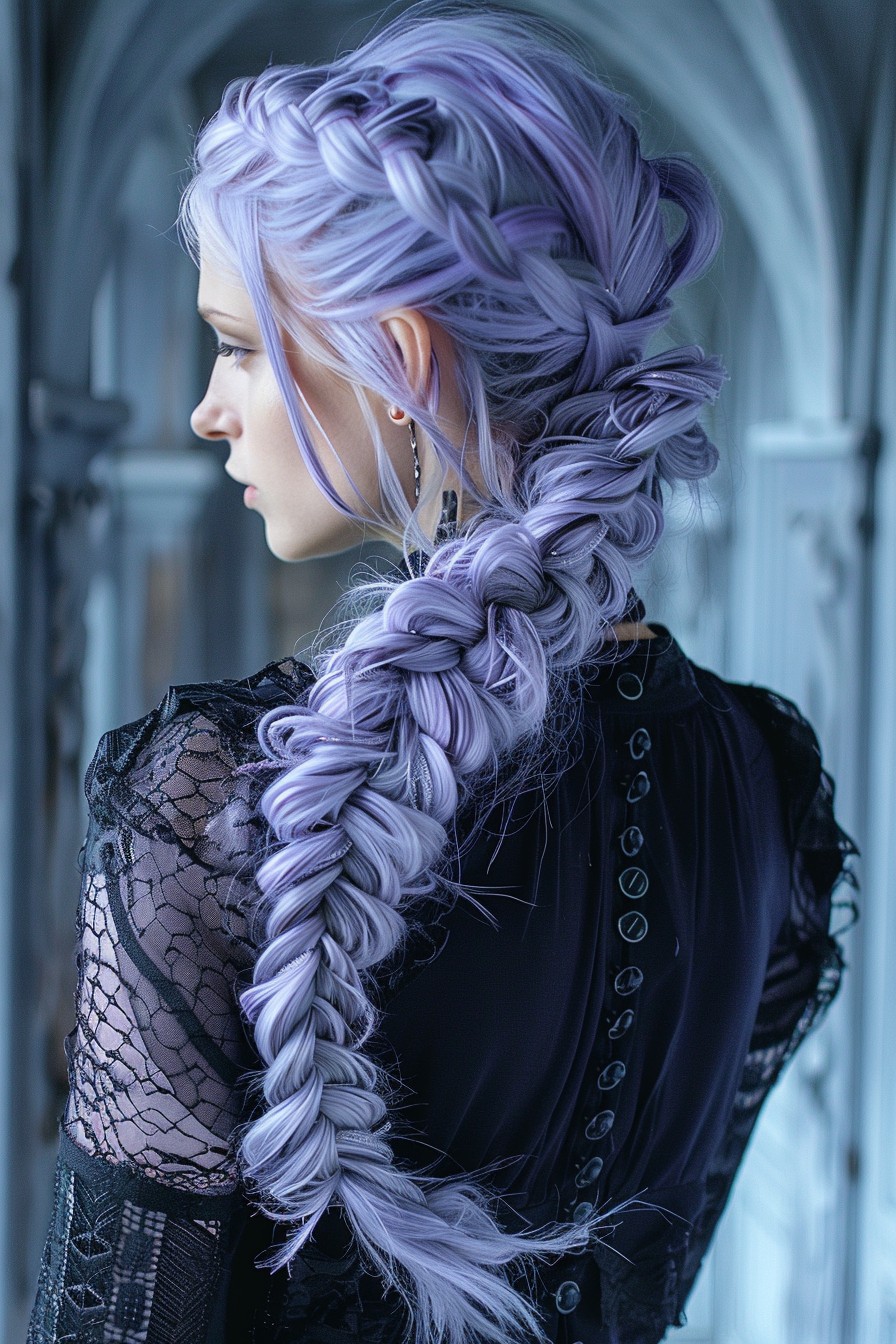 Detailed Long Lavender Fishtail