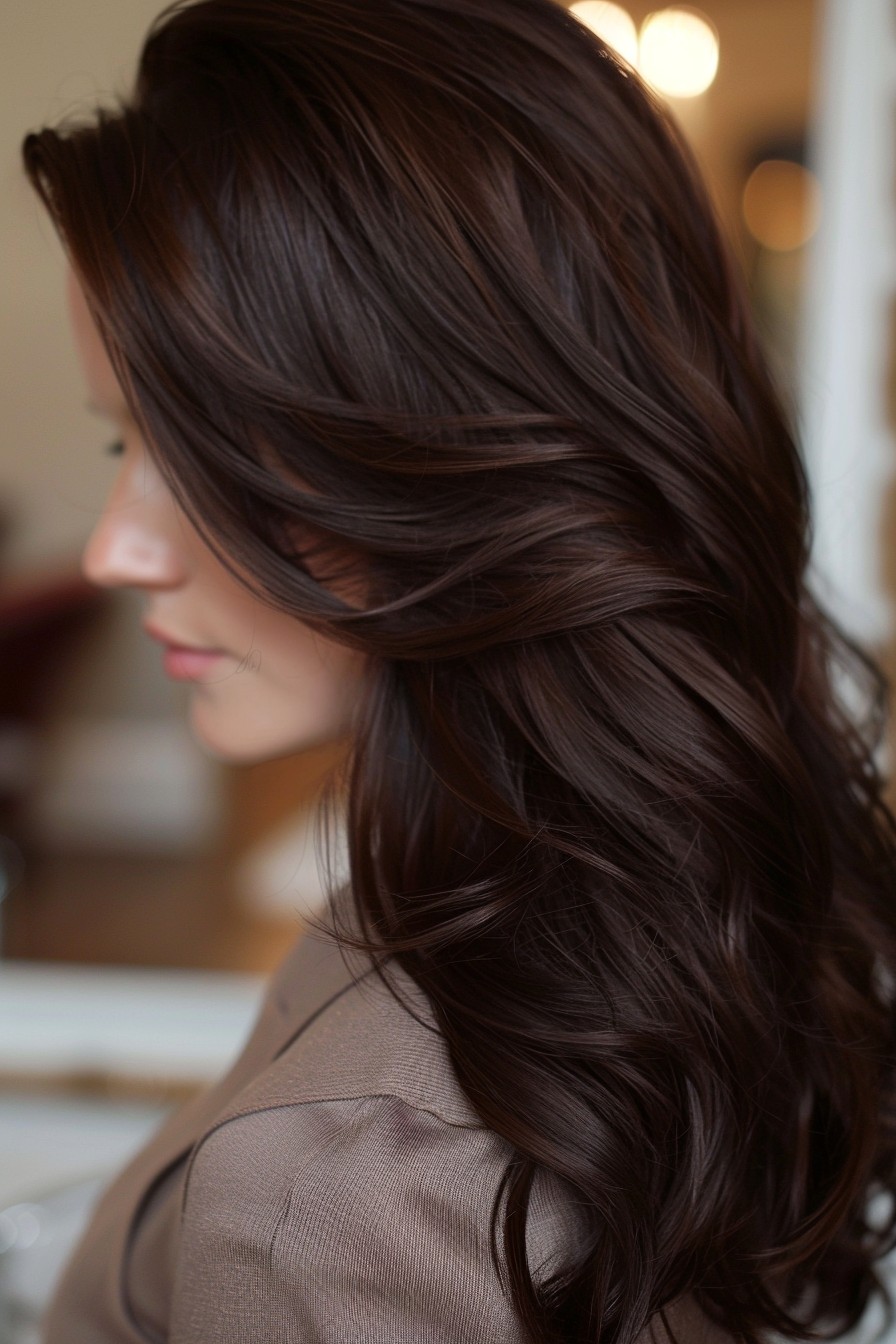 Luxurious Dark Chocolate Brown