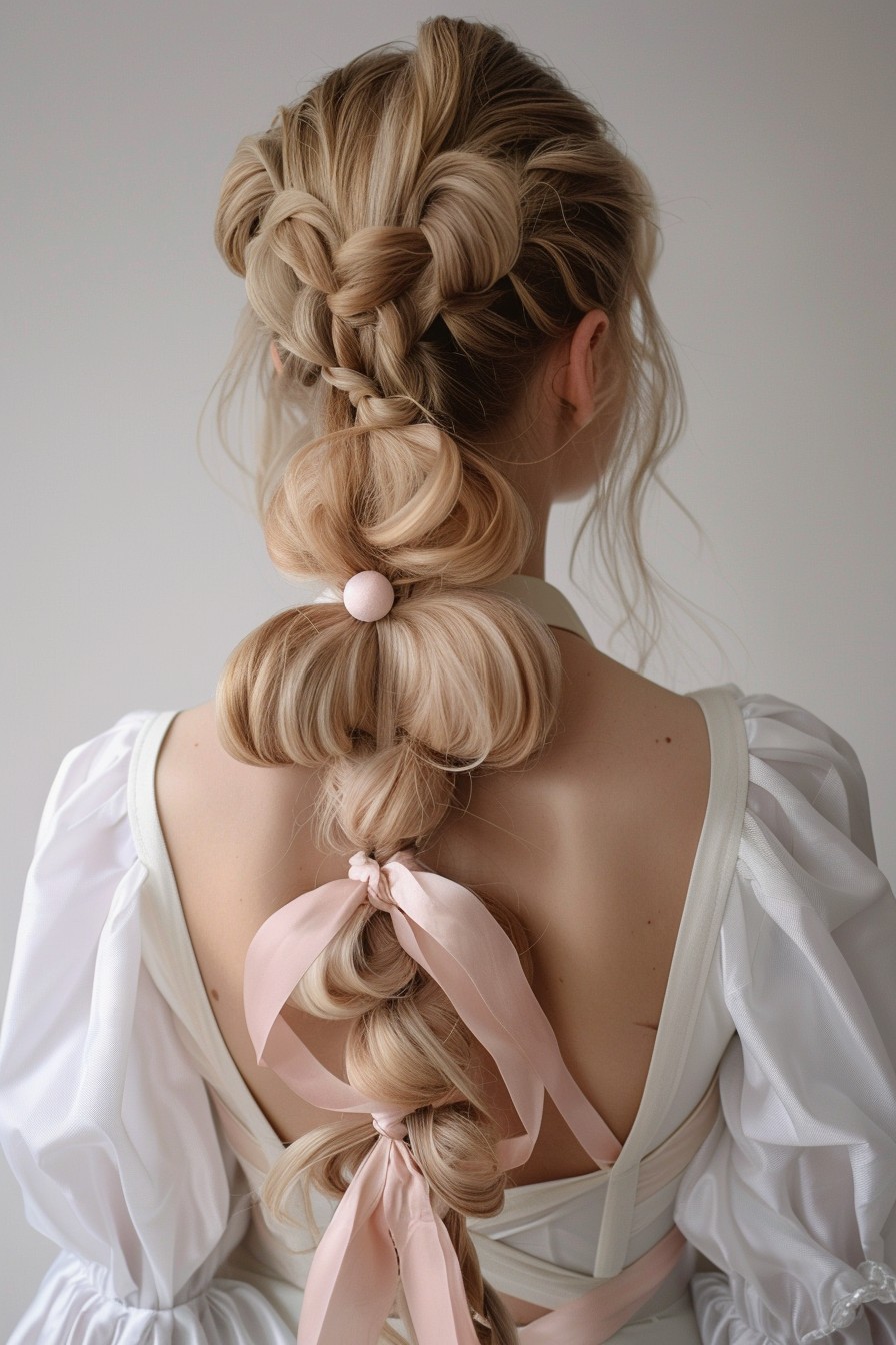 Playful Bubble Ponytail