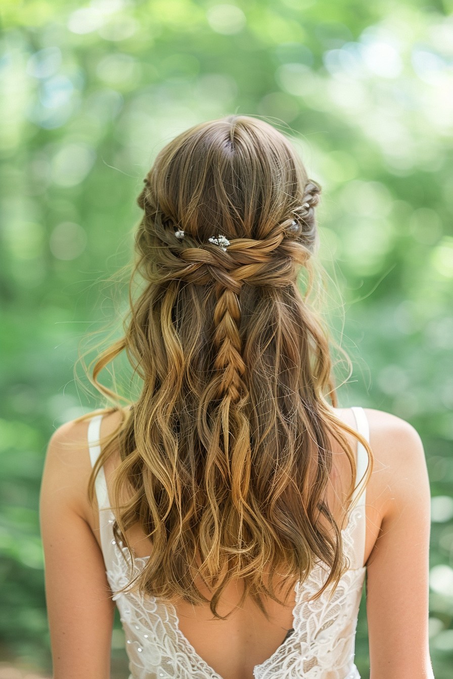 Waterfall Braid with Loose Waves