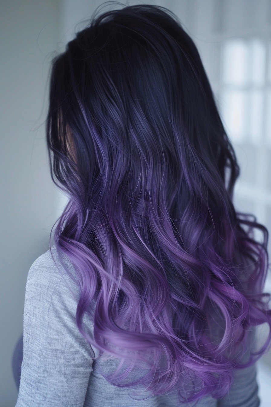 Luxurious Dark Violet to Amethyst