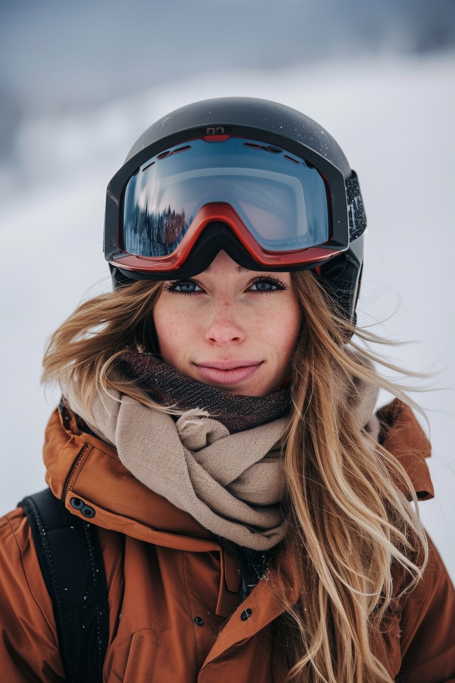 Half-Up, Half-Down Hairstyle for Snowboarders