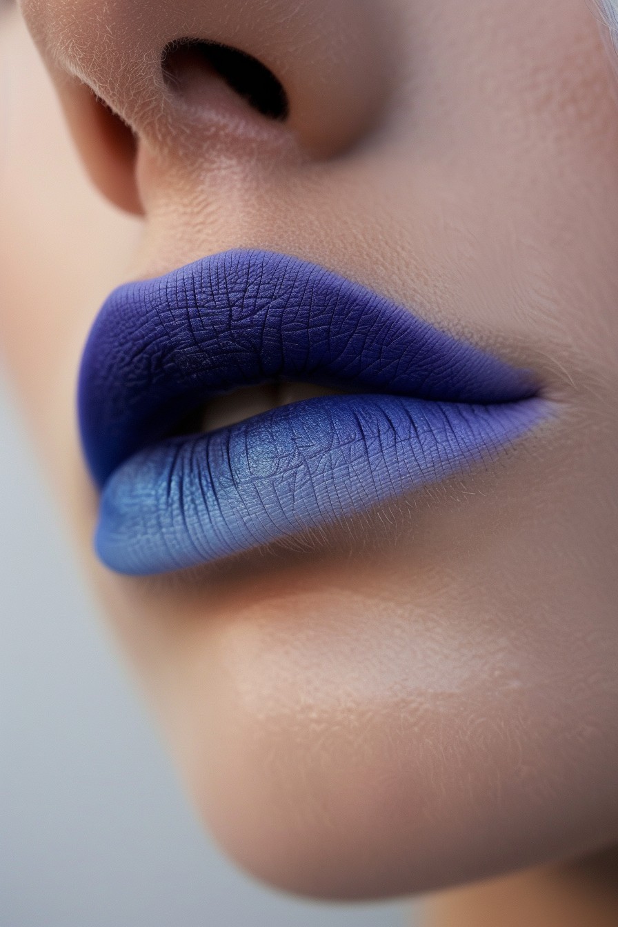 Ombre Blue Lips