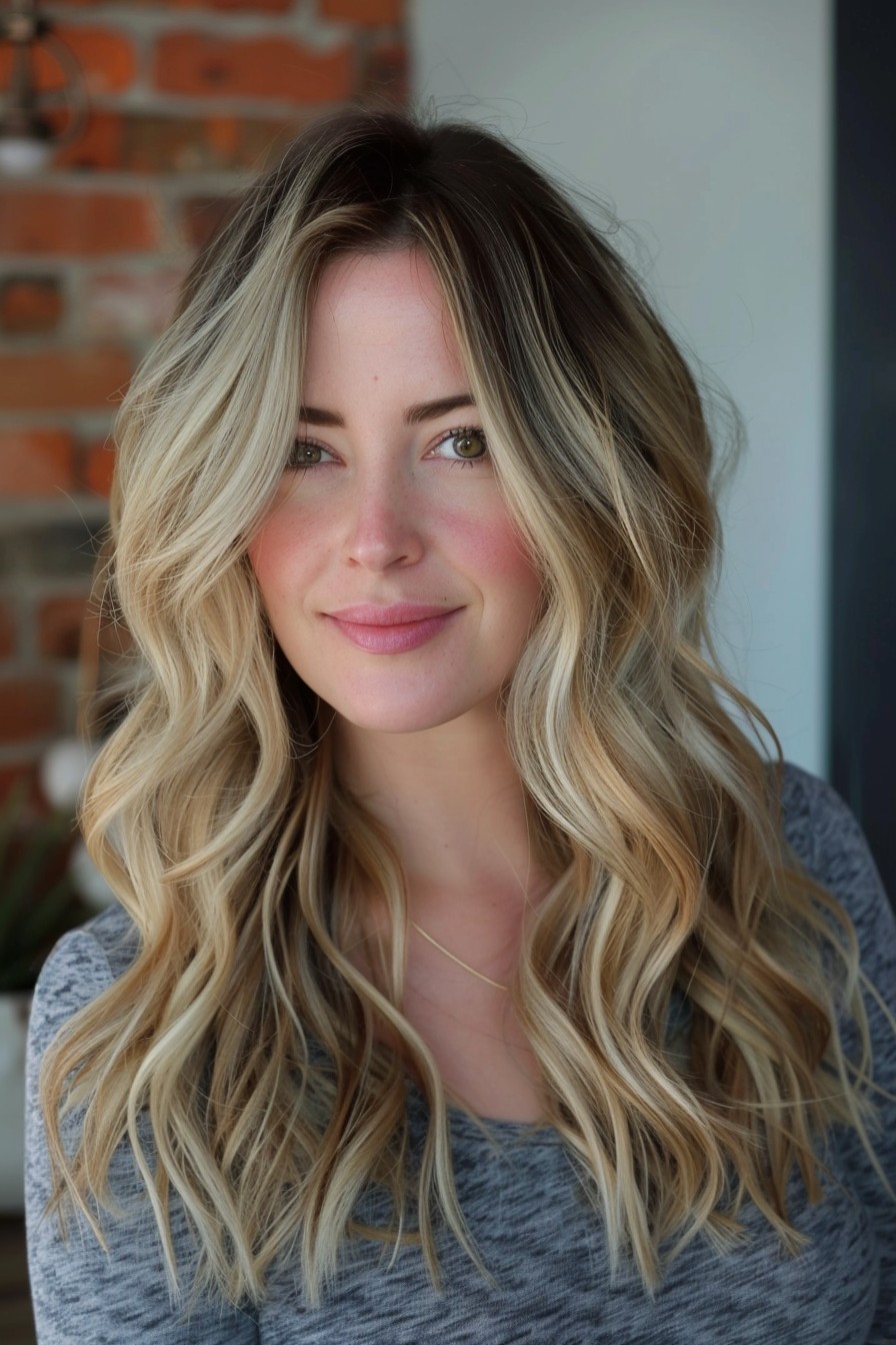 California Blonde with Chunky Highlights