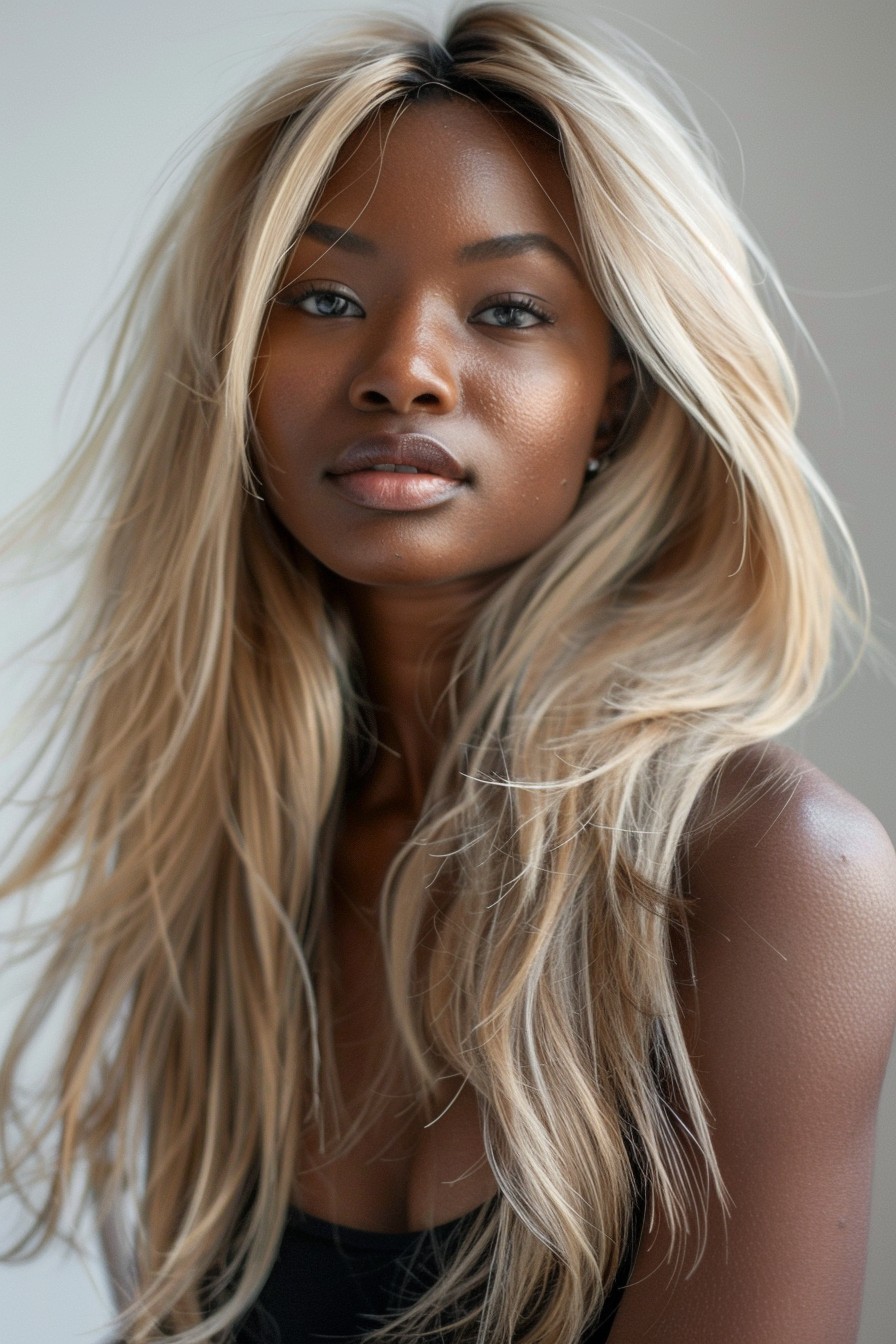 Long California Blonde Layers with Face-Framing Highlights