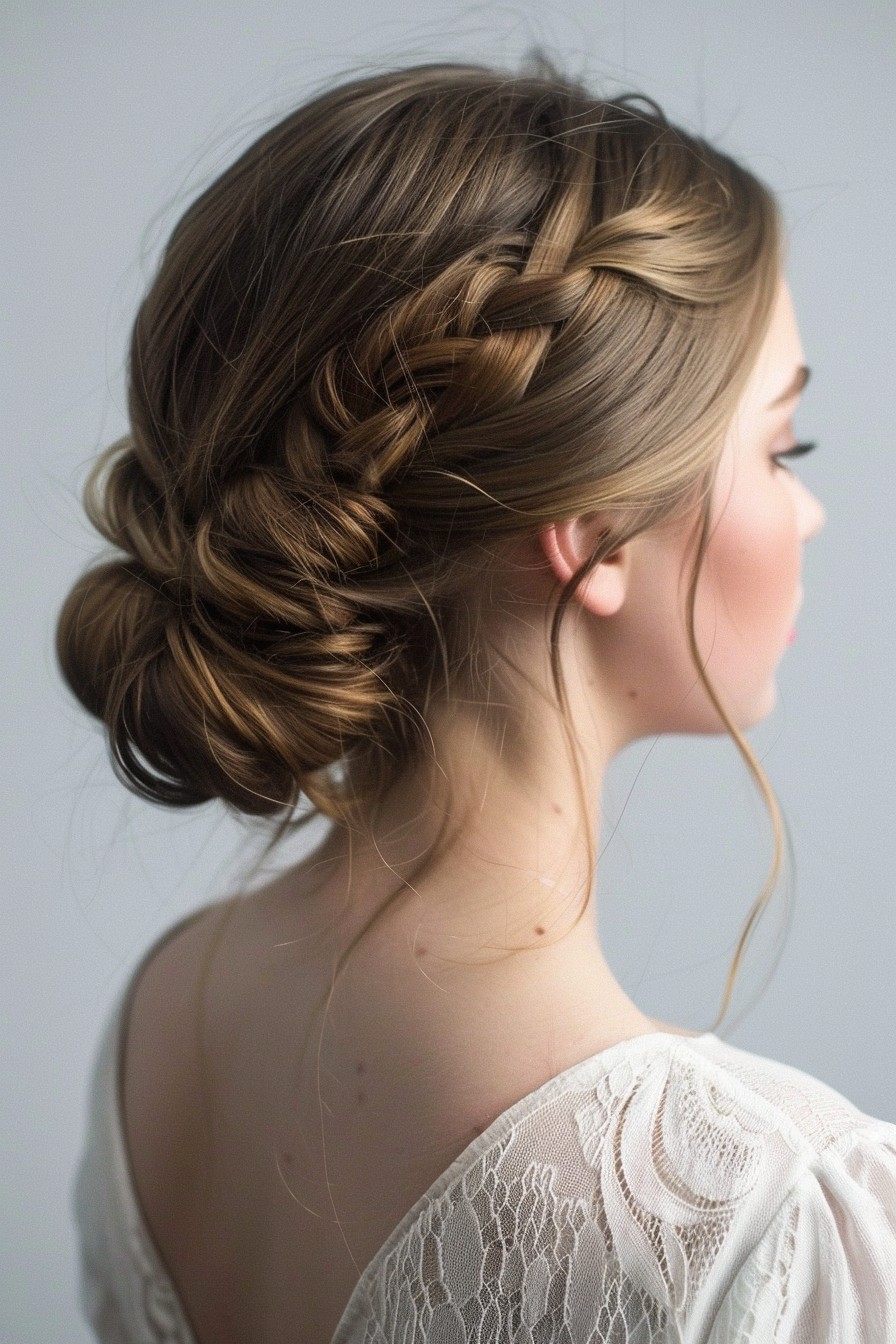 Modern Sleek Low Bun