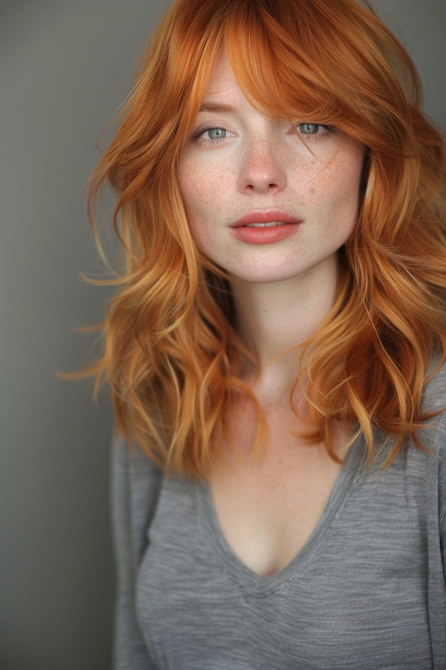 Warm Strawberry Blonde Ombre