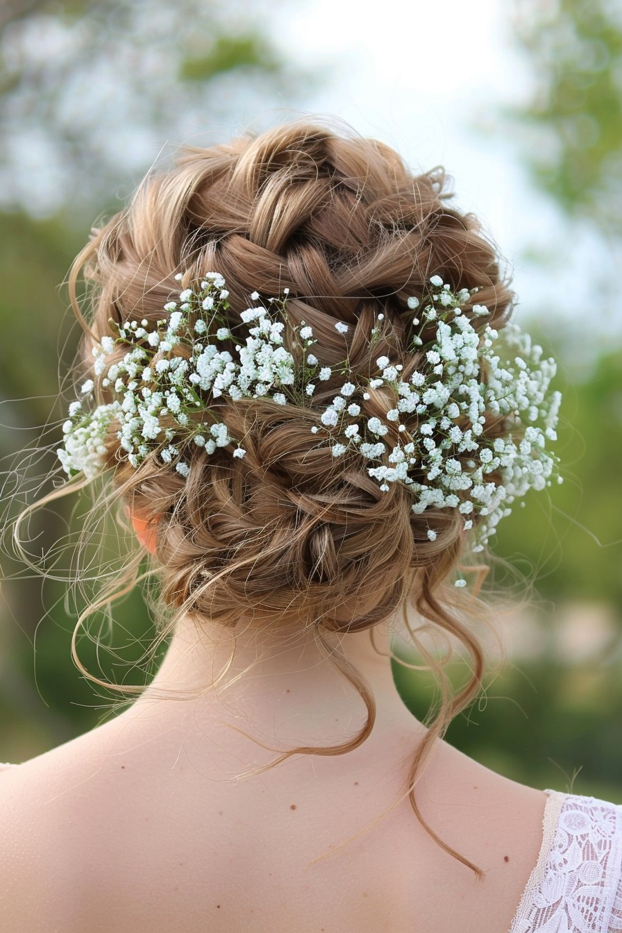 Whimsical Dutch Braid Updo