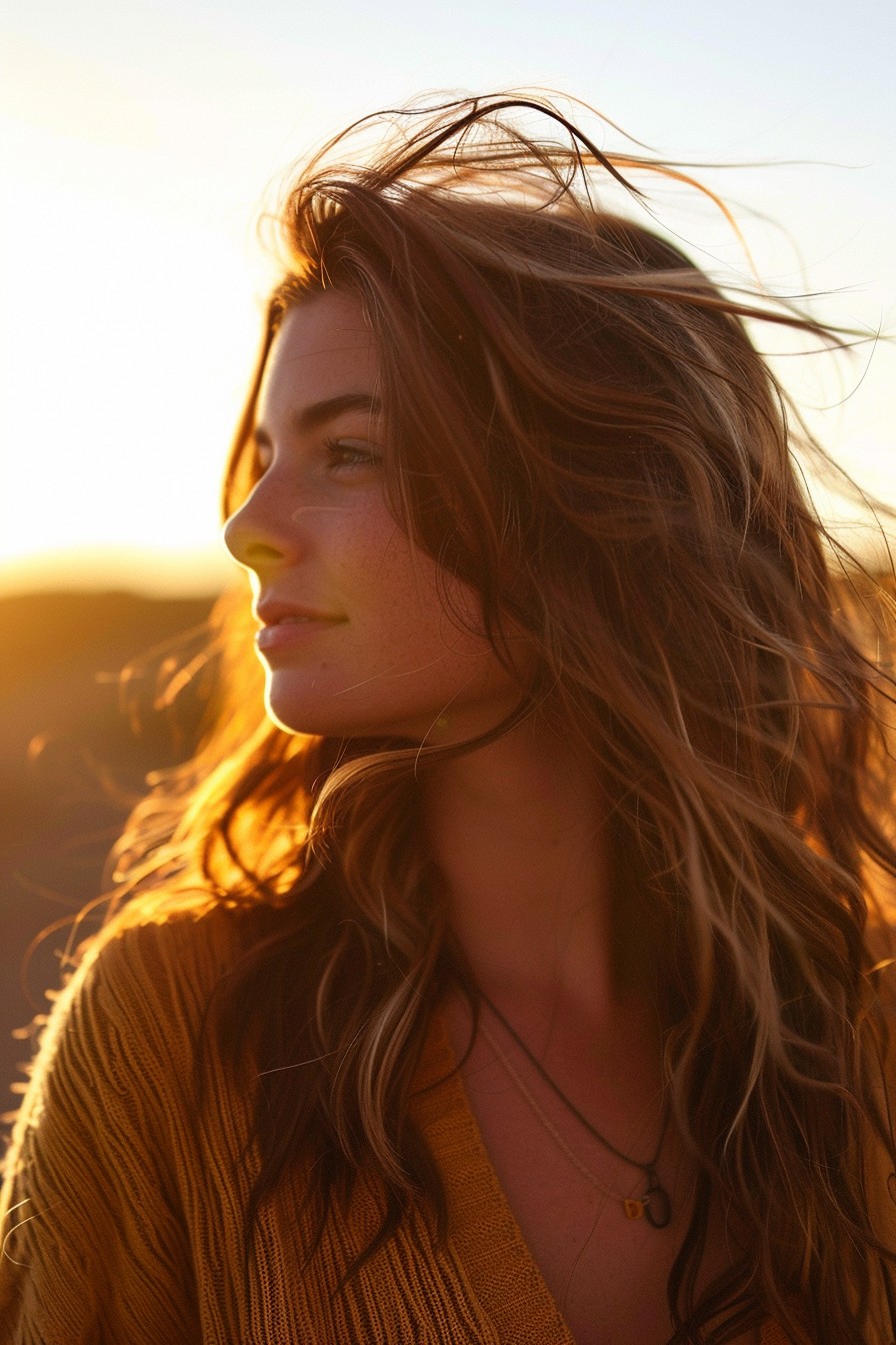 Textured Beach Waves in Sunkissed Brunette