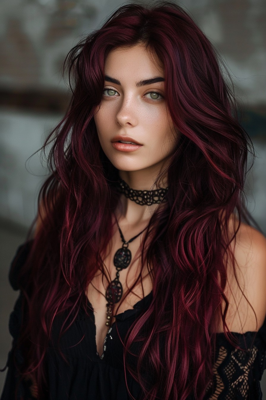 Mysterious Deep Burgundy