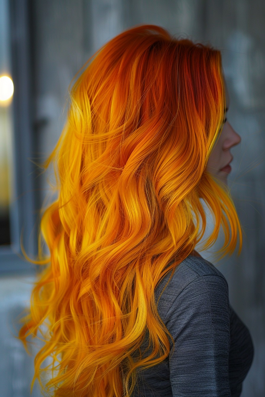 Fiery Ginger to Bright Yellow