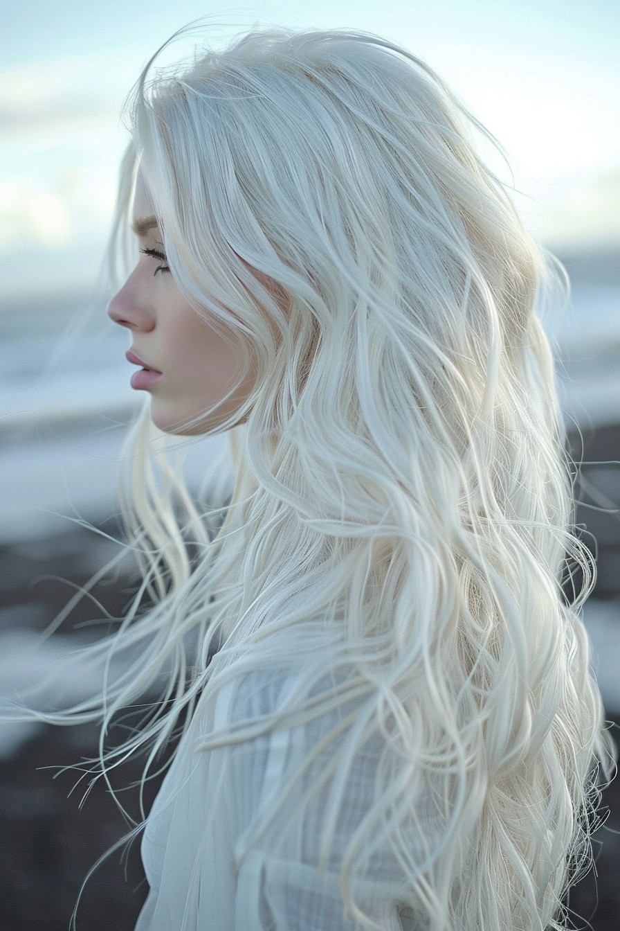 Icy Platinum Blonde Tones