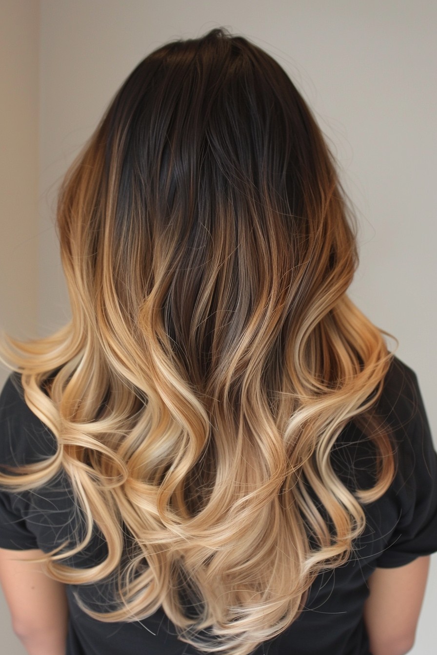 Warm Sun-Kissed Ombre