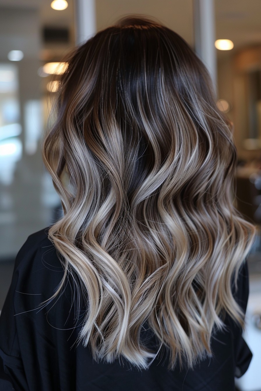 Voluminous Icy Blonde Waves