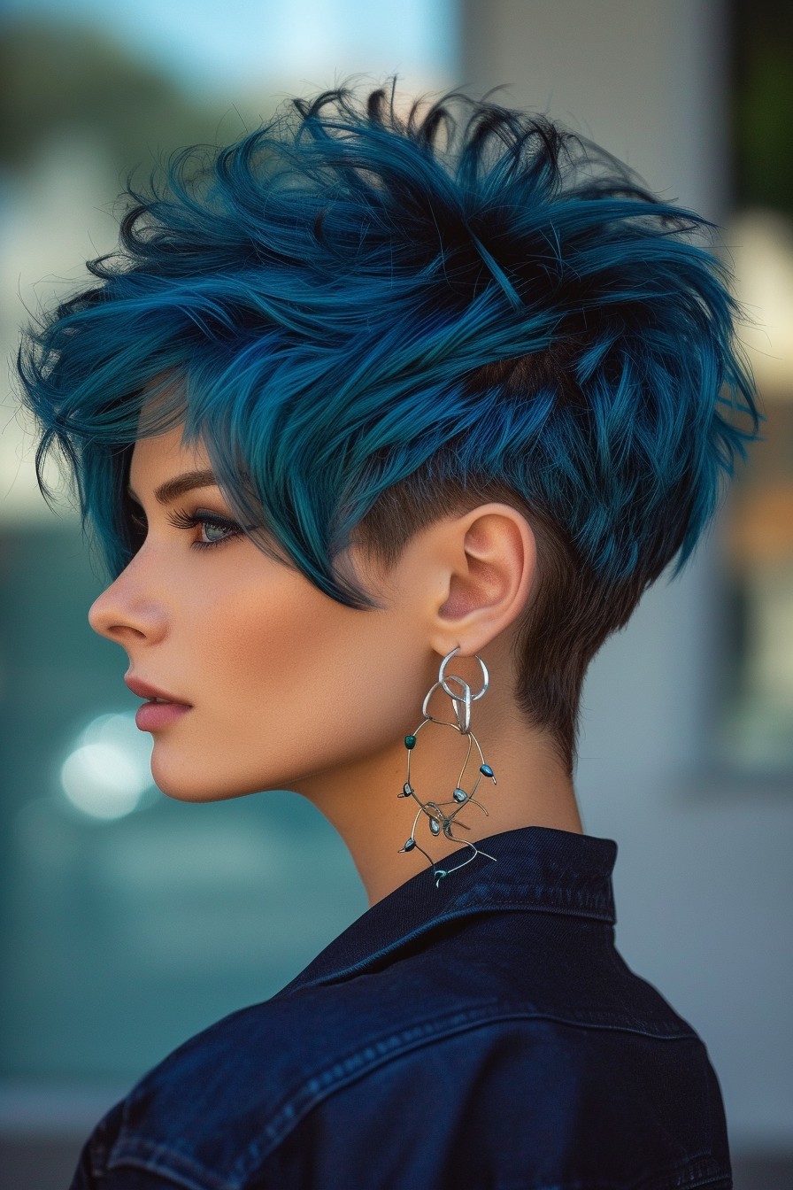 Deep Ocean Blue in Pixie Style