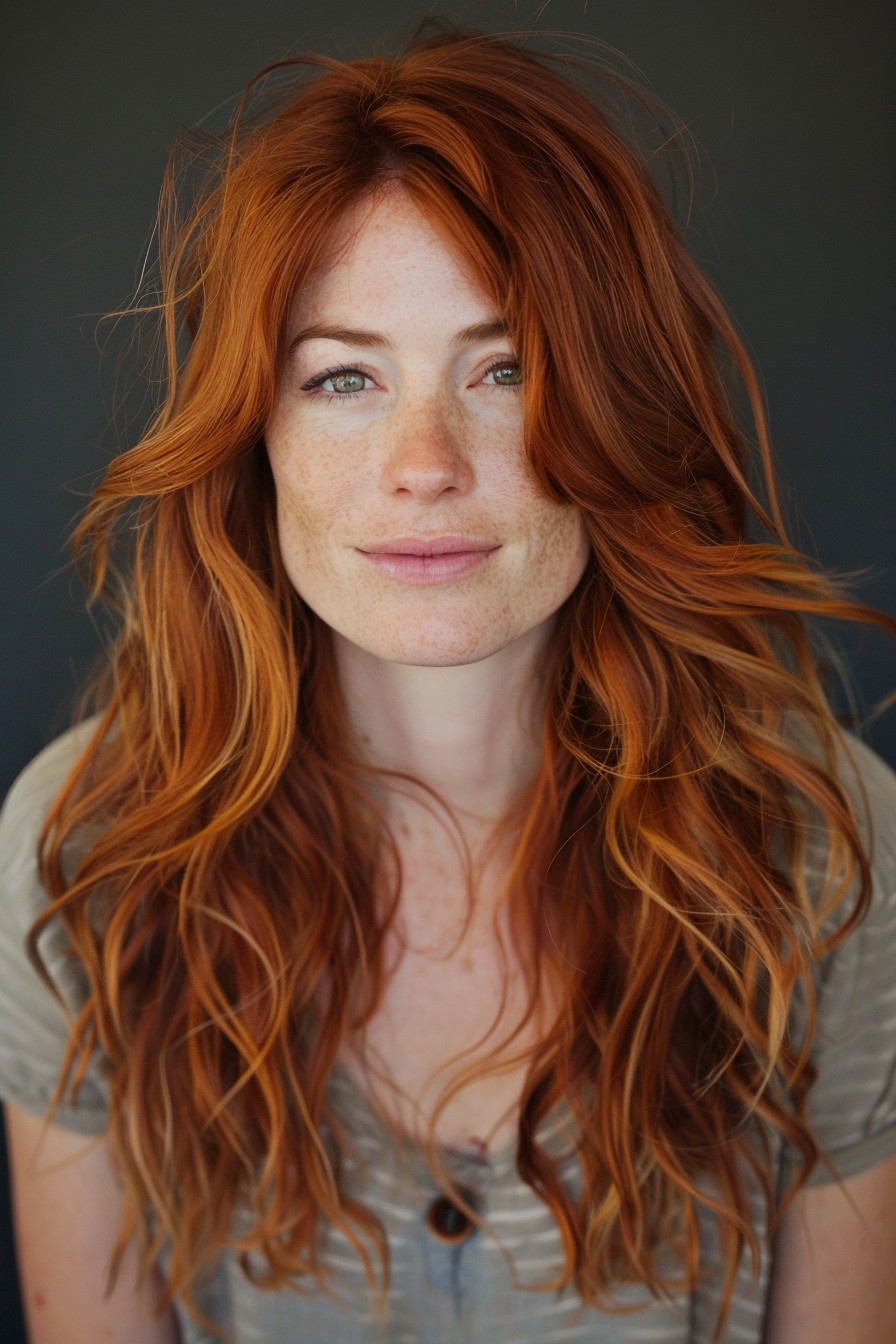 Warm and Charming Wavy Copper