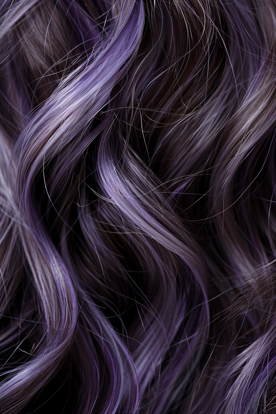 Unique Cool-Toned Icy Lilac Highlights